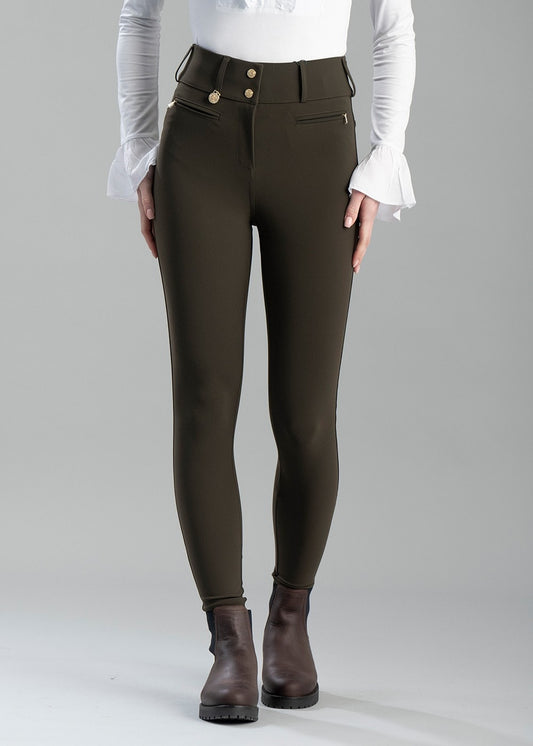 Contour Trousers - Dark Olive - 1