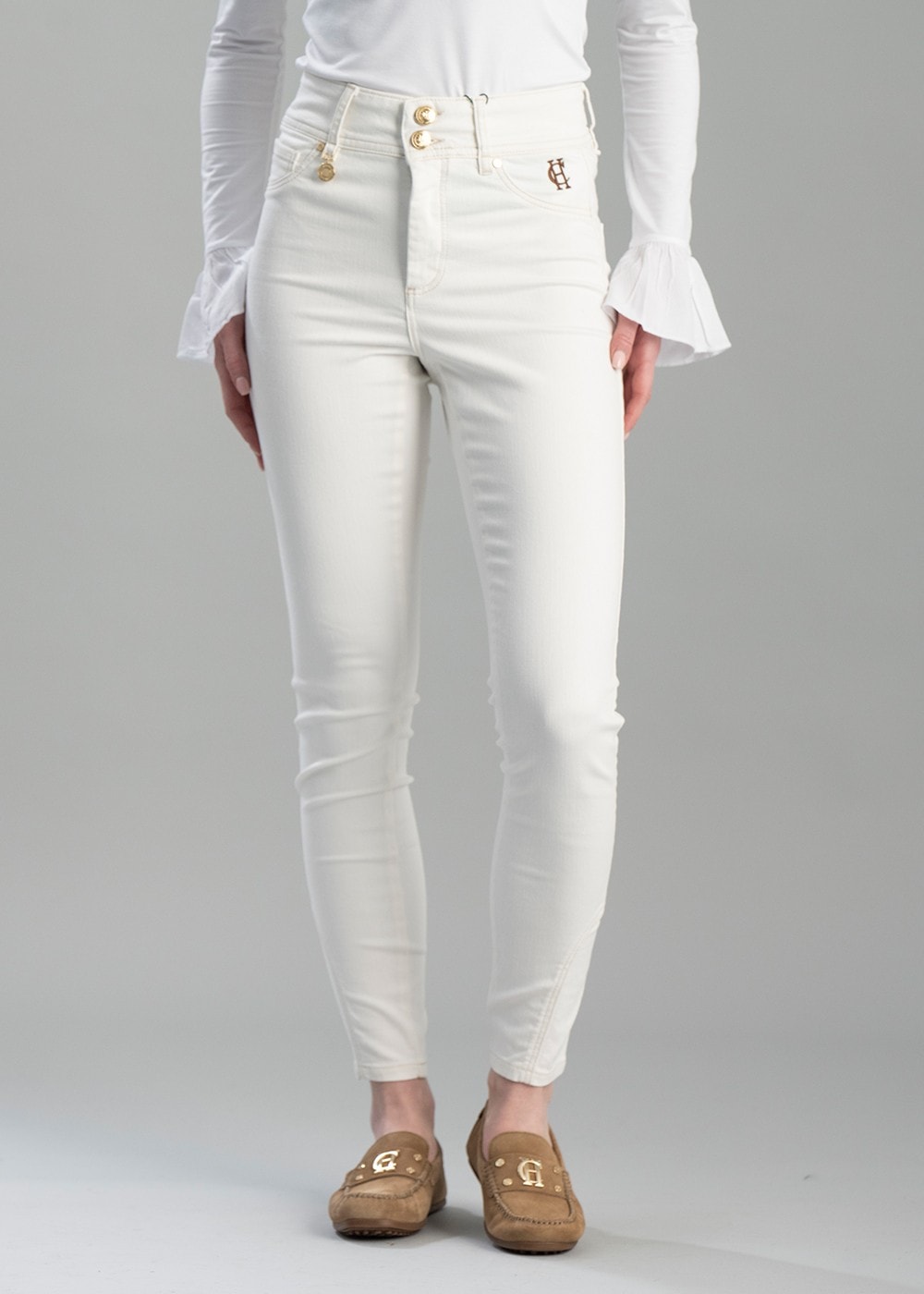 Jodhpur Jeans - Oatmeal - 1