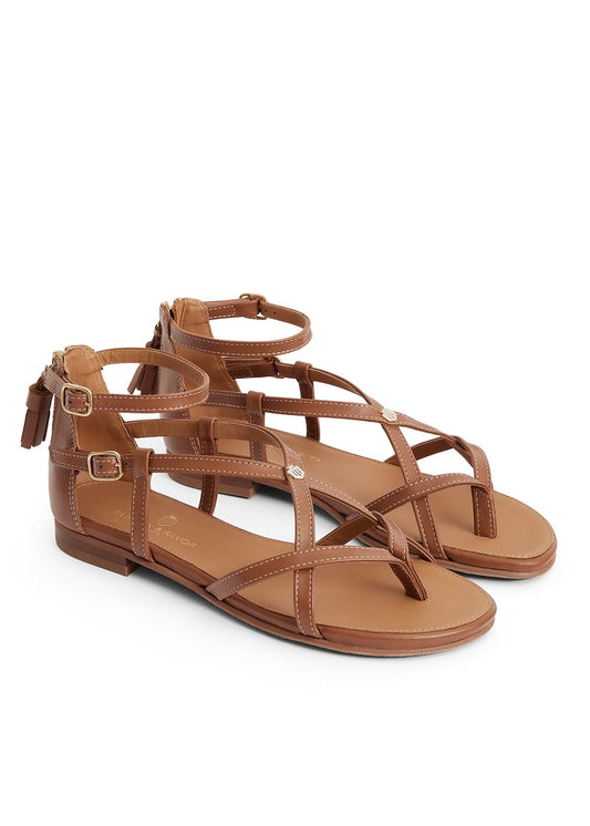 Brancaster Sandal - Tan Leather - 1