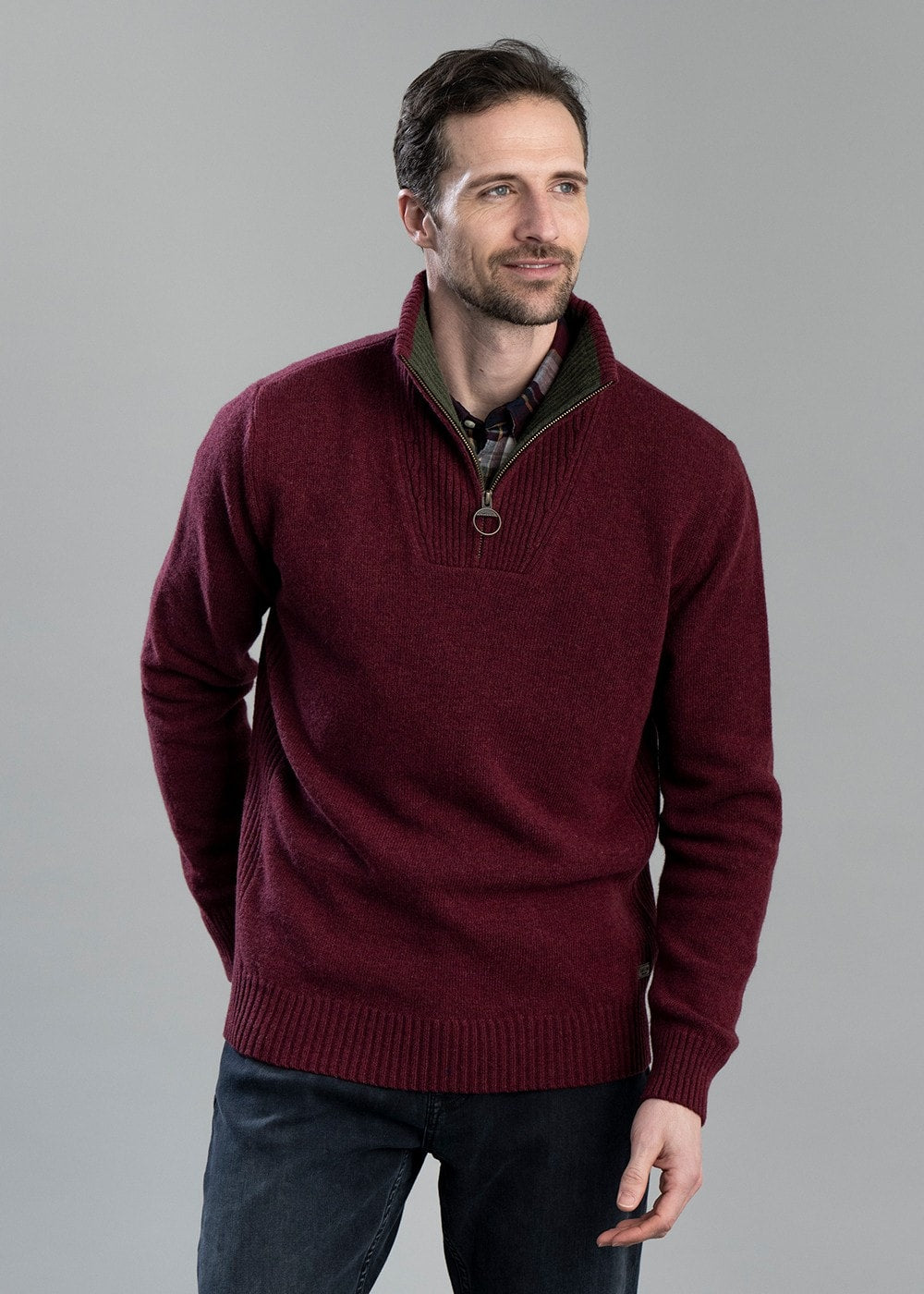 Nelson Essential Half Zip - Port - 1