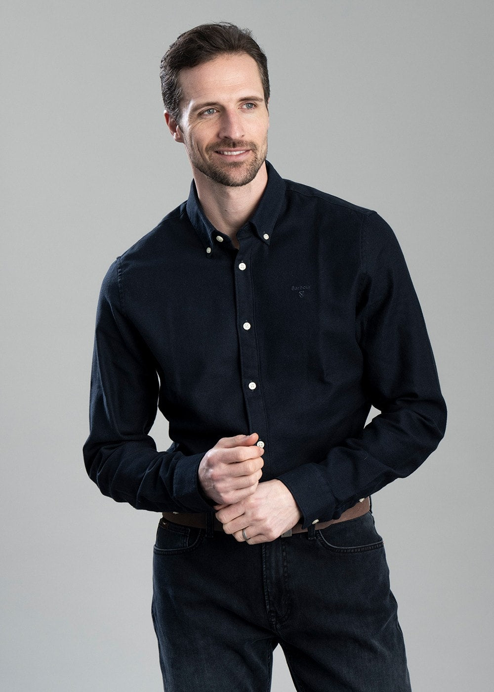 Twillbridge Tailored Twill Shirt - Dark Navy - 1