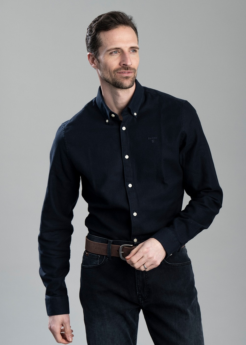 Twillbridge Tailored Twill Shirt - Dark Navy - 4