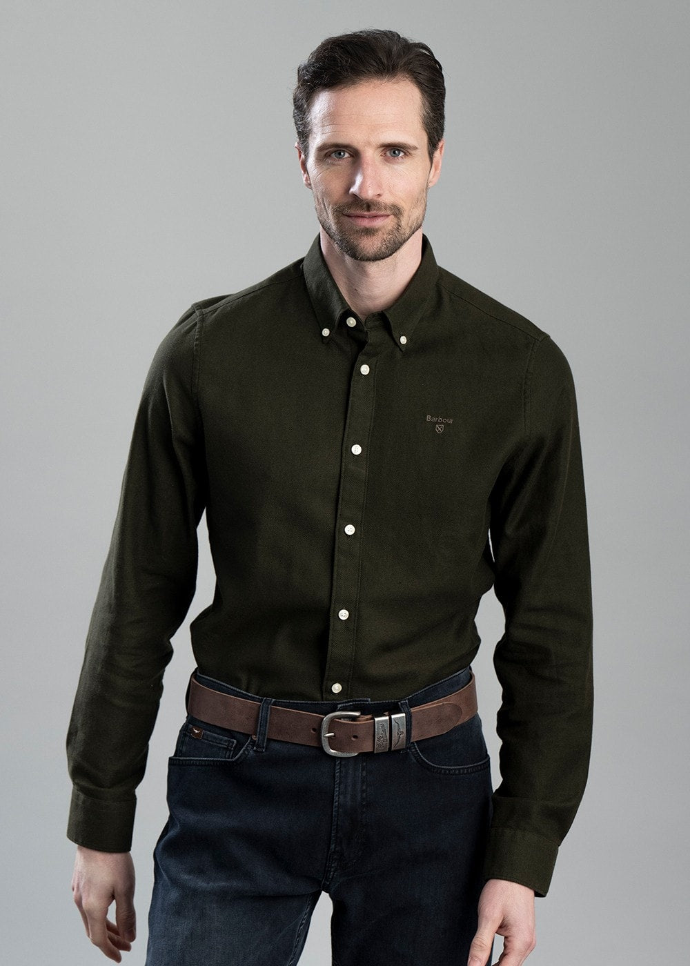 Twillbridge Tailored Twill Shirt - Forest - 4