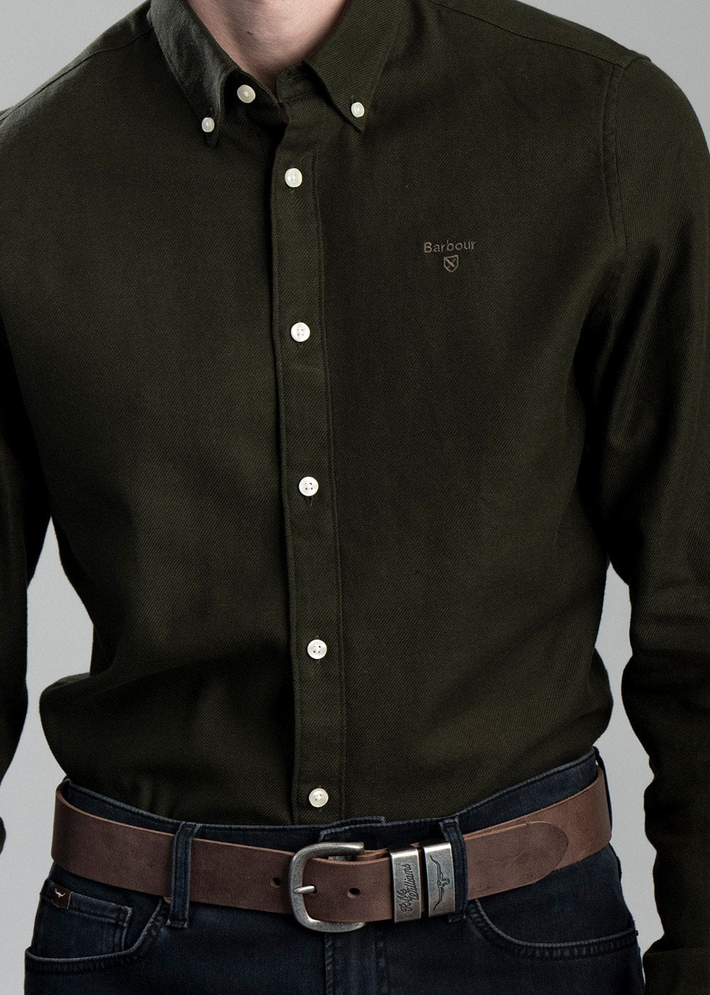 Twillbridge Tailored Twill Shirt - Forest - 5