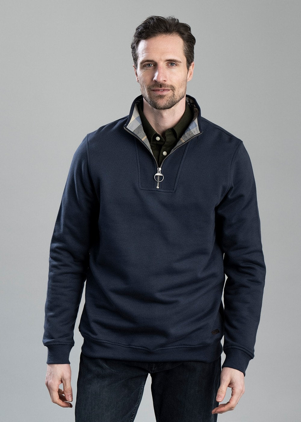 Nelson Half Zip Sweatshirt - Navy - 2