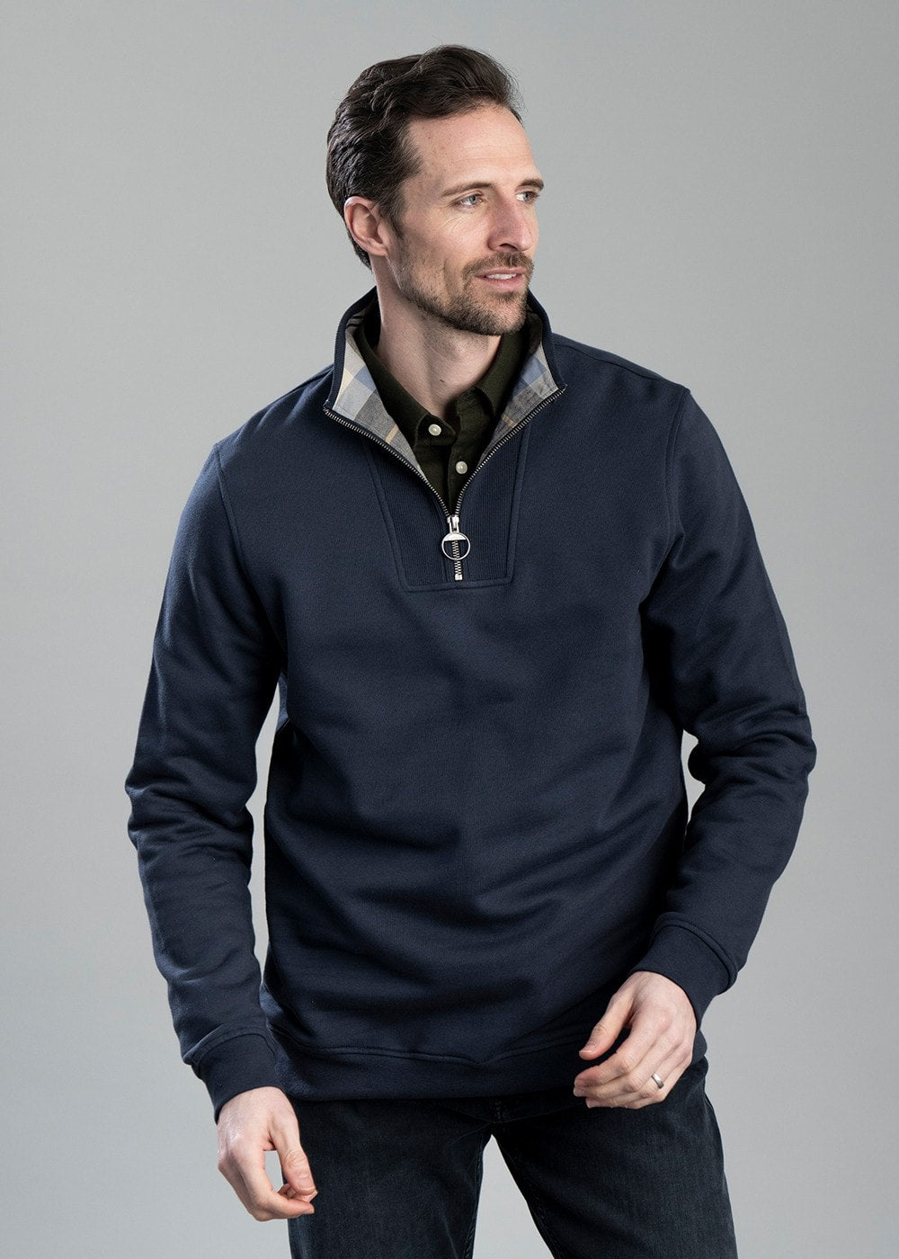 Nelson Half Zip Sweatshirt - Navy - 4