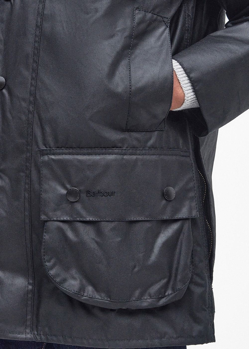 Beaufort Wax Jacket - Black - 7