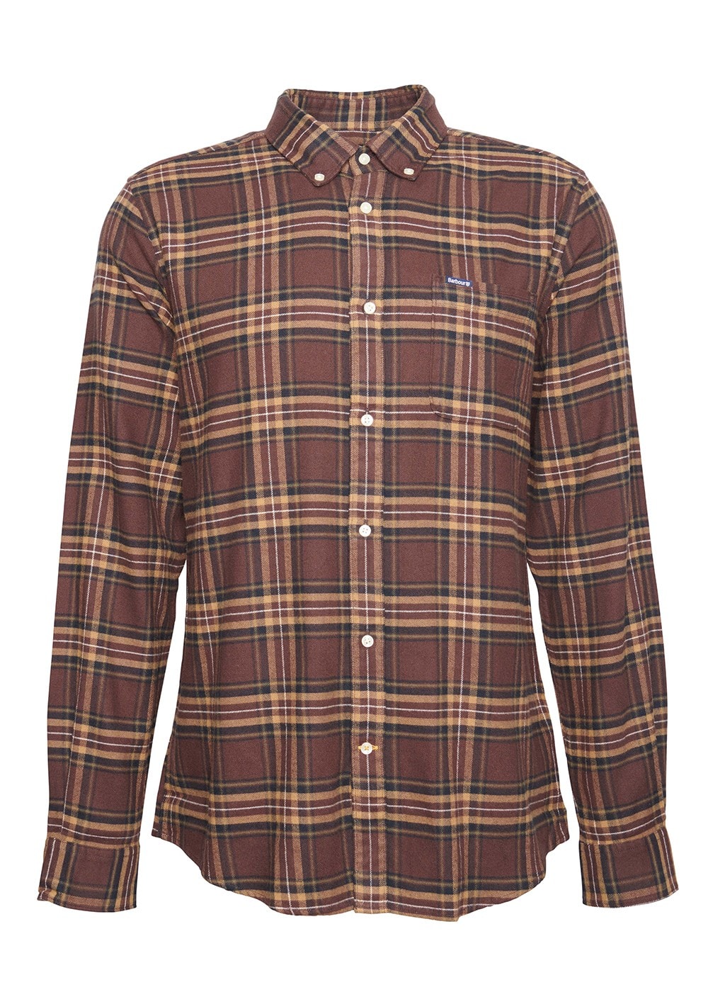 Drumhill Tailored Checked Shirt - Brown - 6