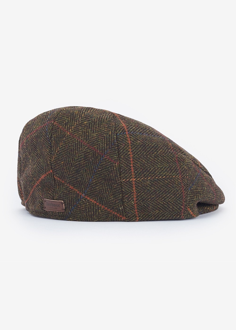 Wilkin Flat Cap - Olive Herringbone - 2