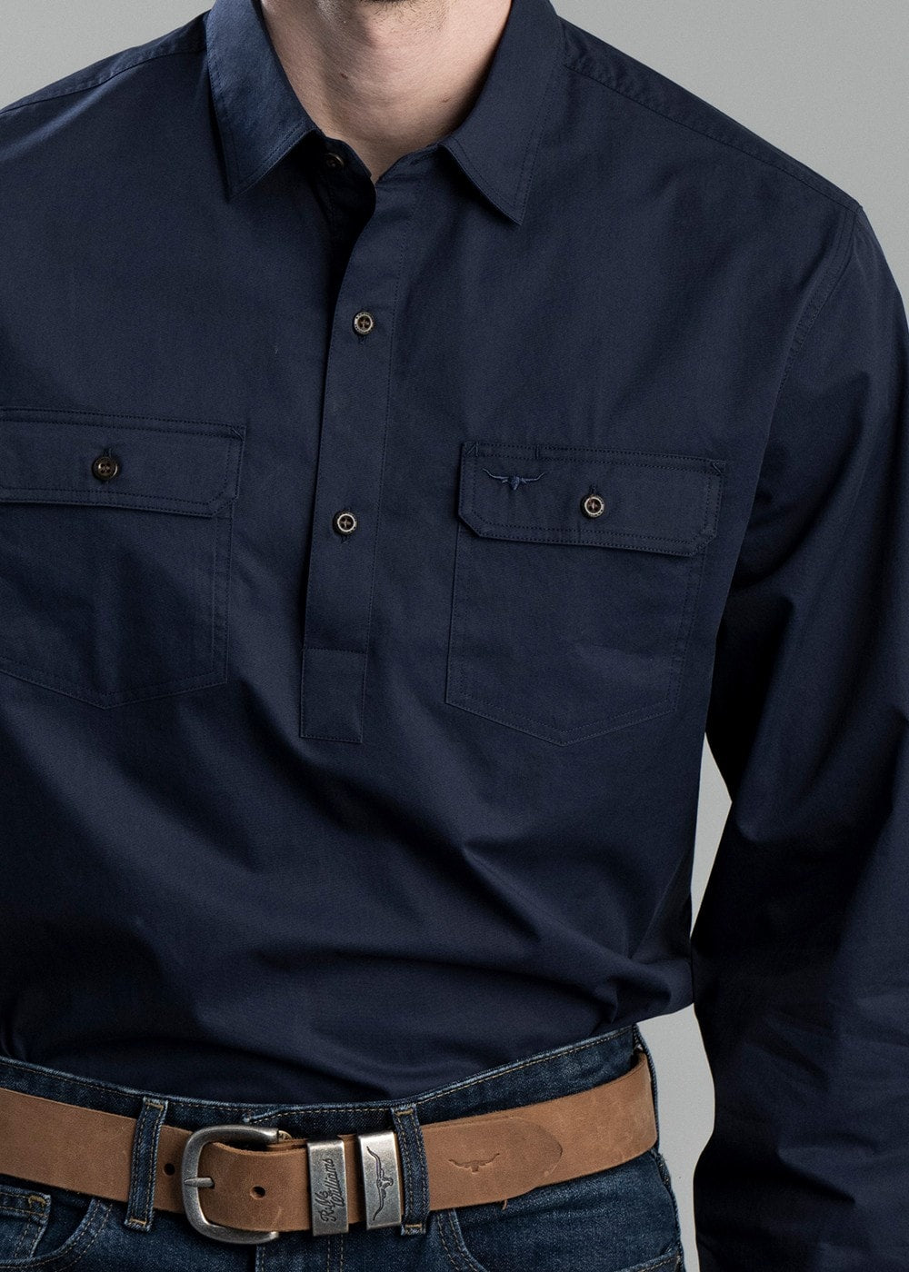 Field Popover Shirt AW24 - Navy - 4