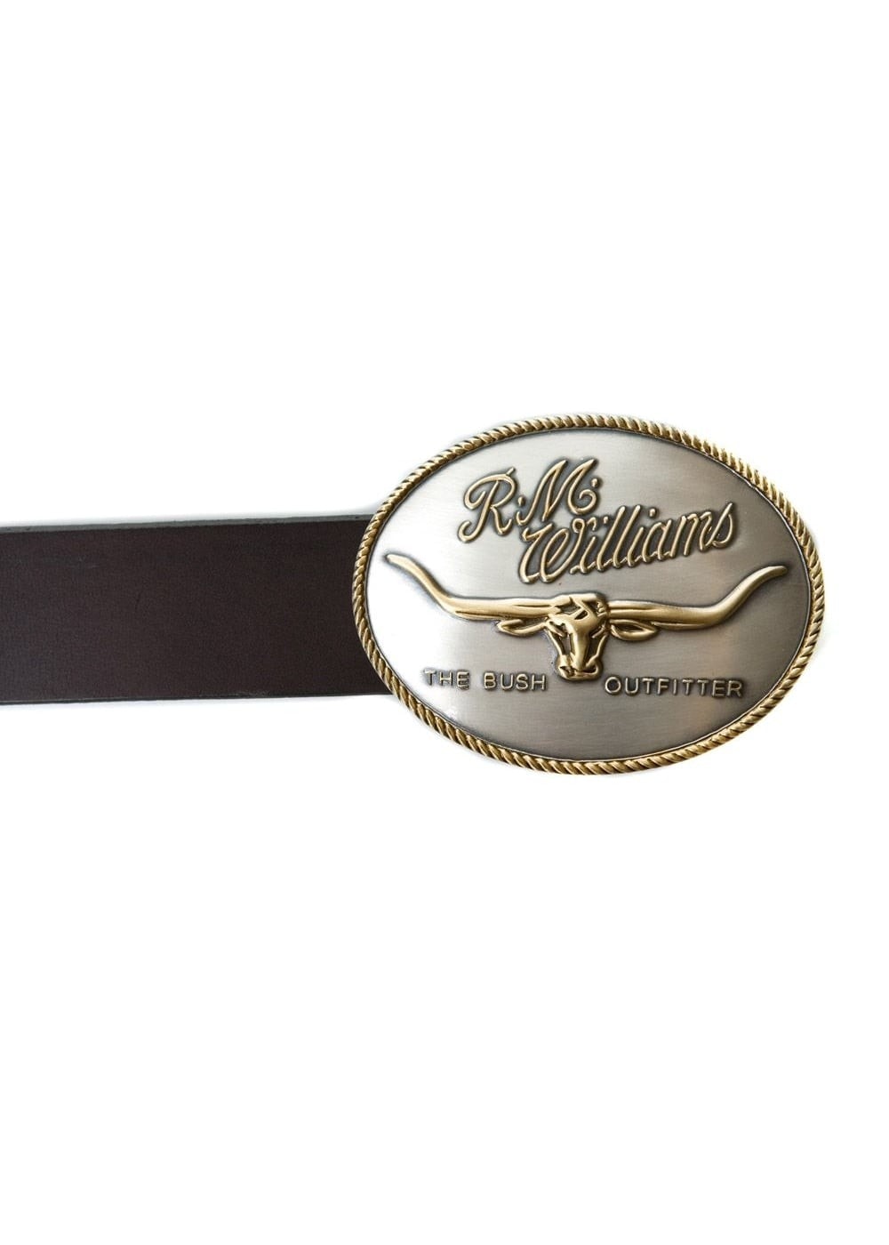 Longhorn Trophy Buckle - Silver and Brass - 1