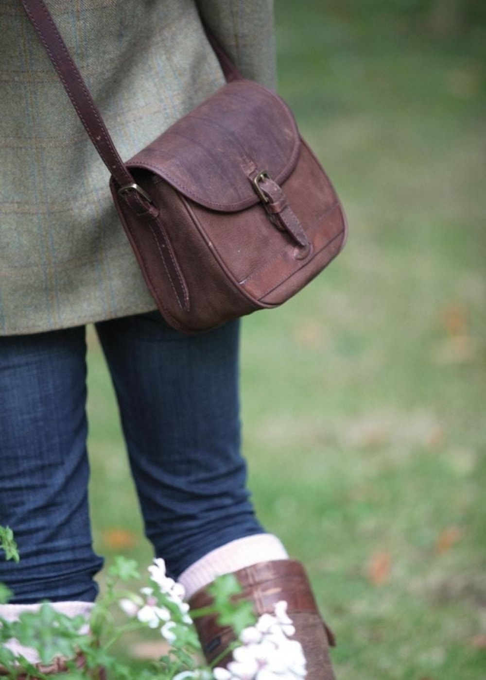 Clara Large Saddle Bag - Walnut - 1