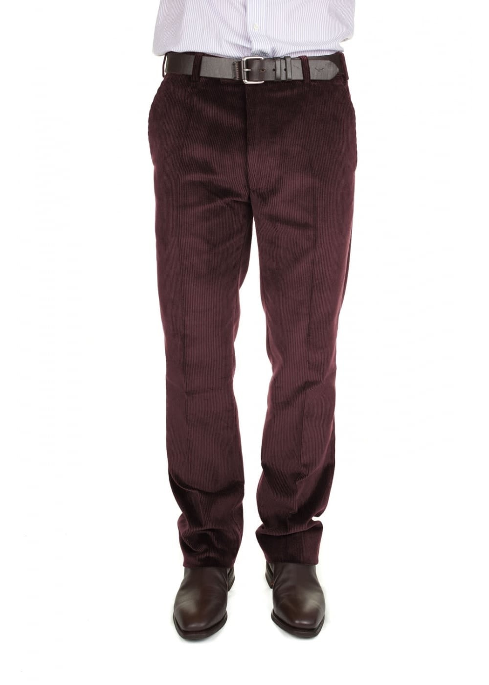 Coloured Corduroys - Burgundy - 1