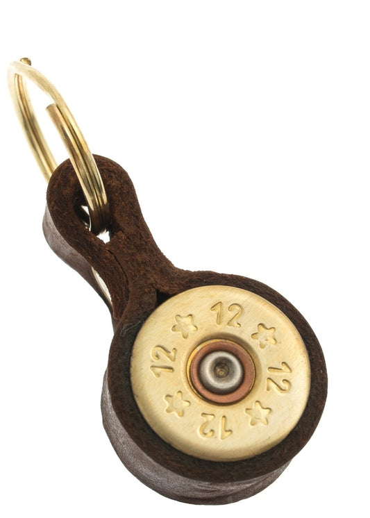 Shotgun Cartridge Keyring - Light Brown - 0