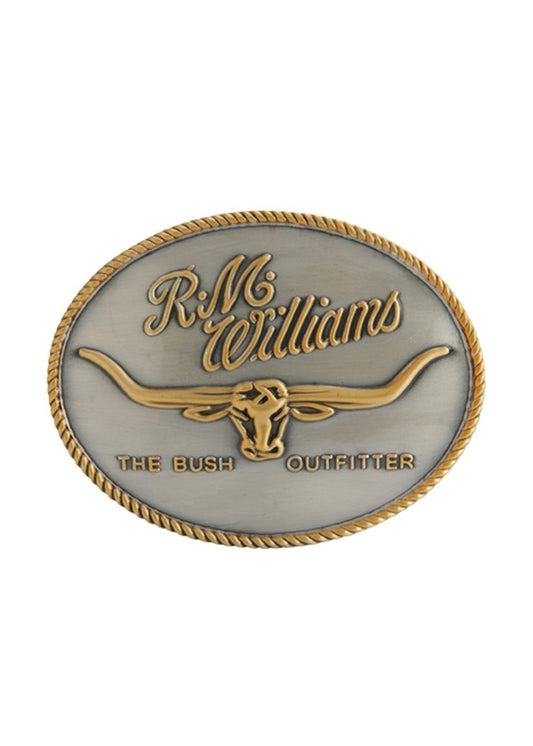 Longhorn Trophy Buckle - Silver and Brass - 0