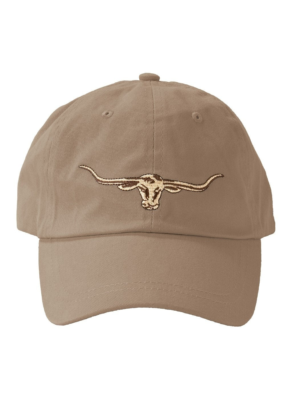 Sueded Drill Longhorn Cap - Buckskin - 1