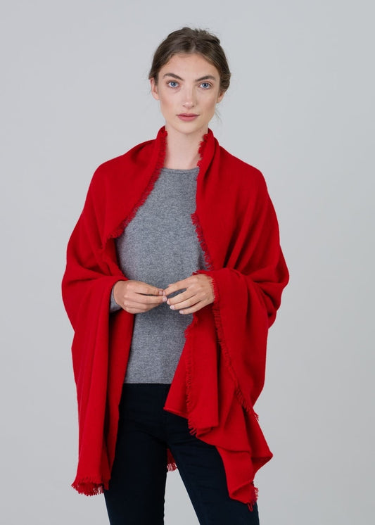 Poppy Cashmere Wrap - Cardinal - 1