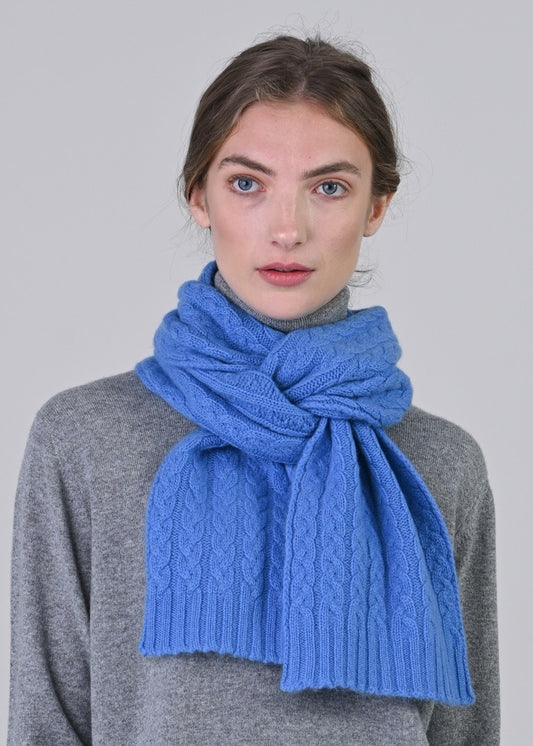 Cashmere Cable Scarf - Isfahan - 0