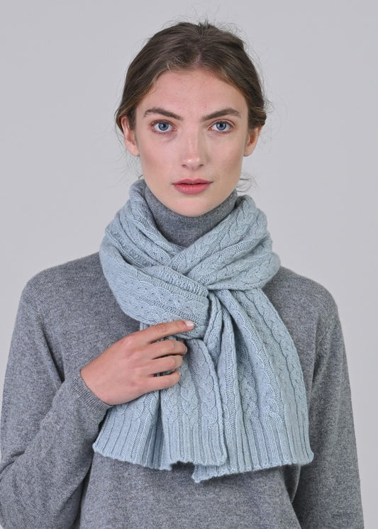 Cashmere Cable Scarf - Haar - 0