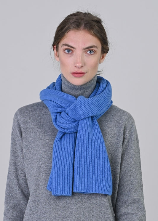 Cashmere Ribbed Scarf - Isfahan - 0