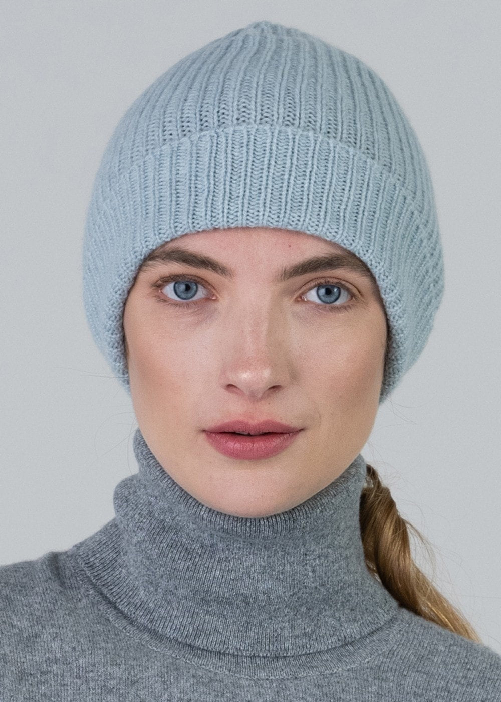 Cashmere Ribbed Hat - Haar - 1