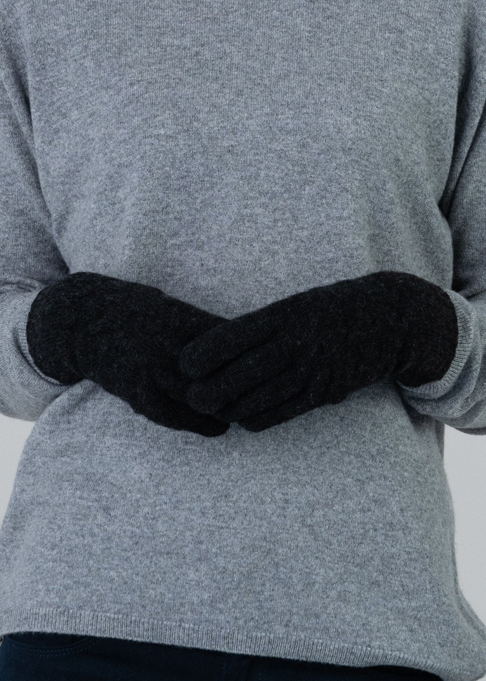 Cashmere Gloves - Black - 2