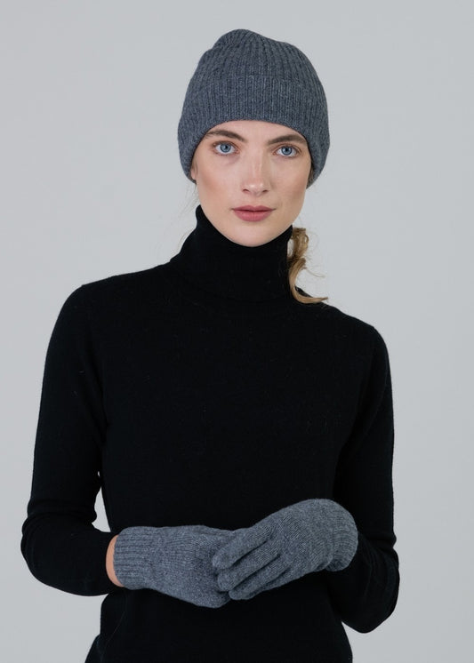 Cashmere Gloves - Derby Grey - 1