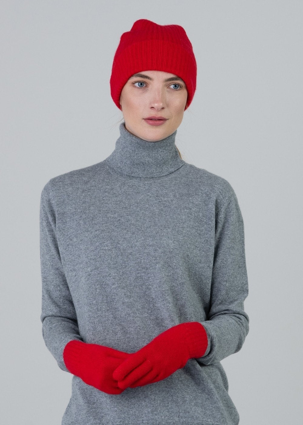 Cashmere Gloves - Cardinal - 1