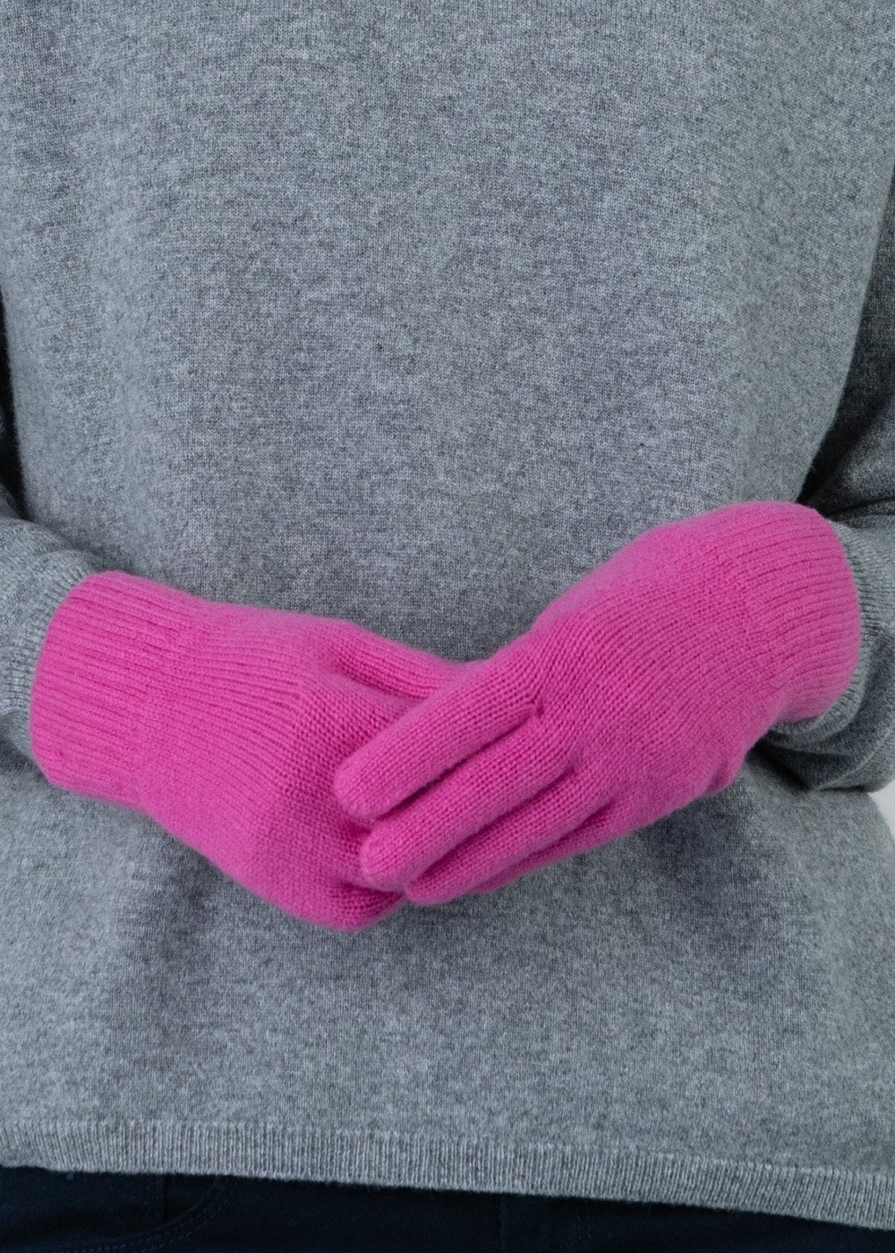 Cashmere Gloves - Infra Pink - 2