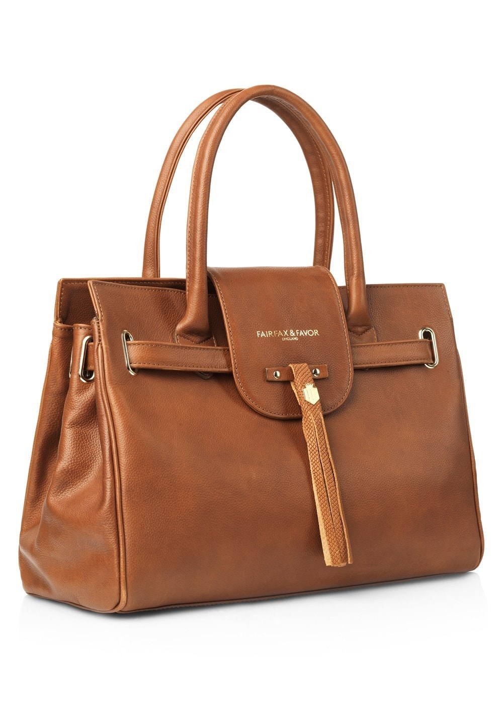 Leather Windsor Handbag - Tan - 2