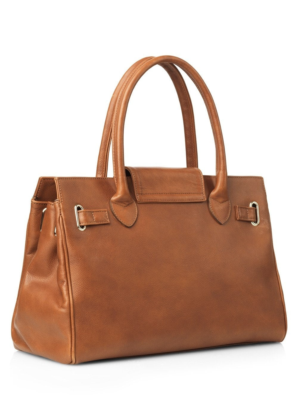 Leather Windsor Handbag - Tan - 3