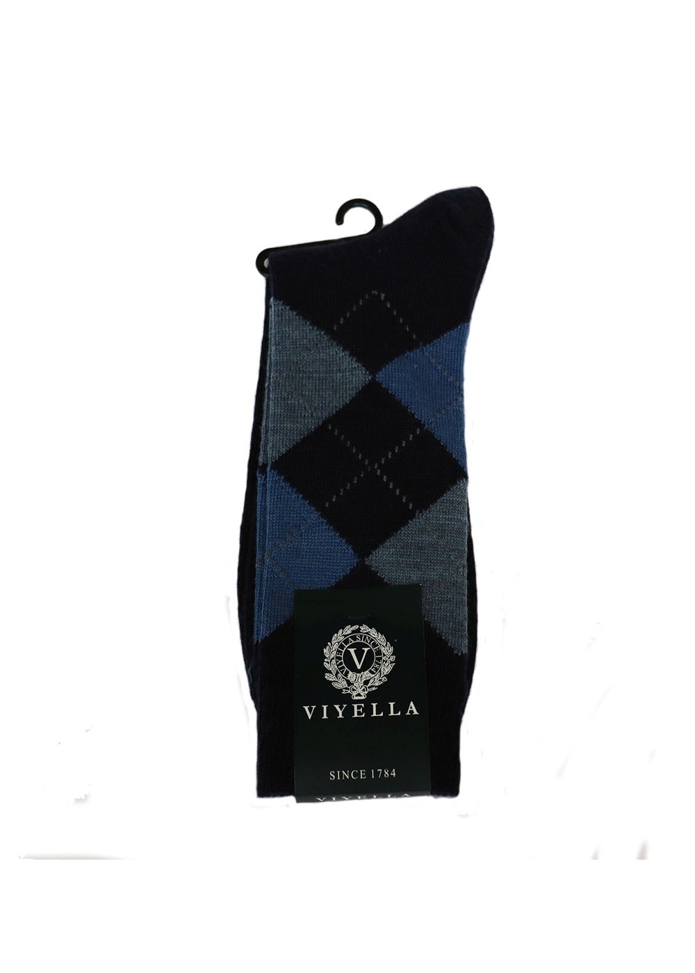 Argyle Socks - Navy - 1