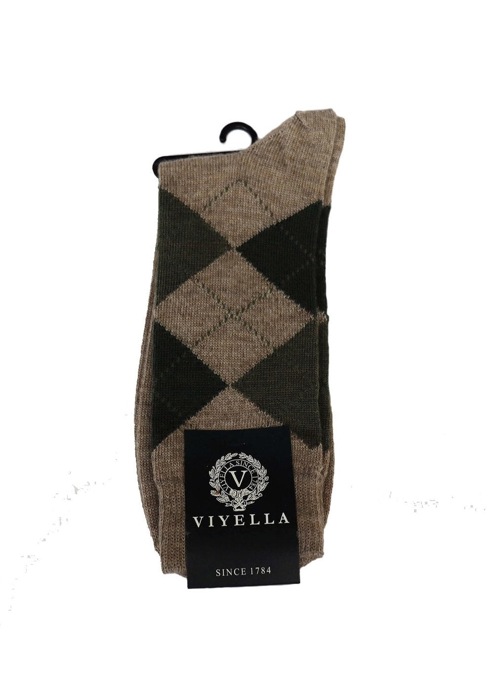 Argyle Socks - Beige - 1