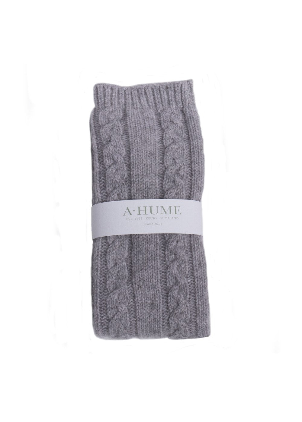 Cashmere Cable Bedsocks - Flannel - 1