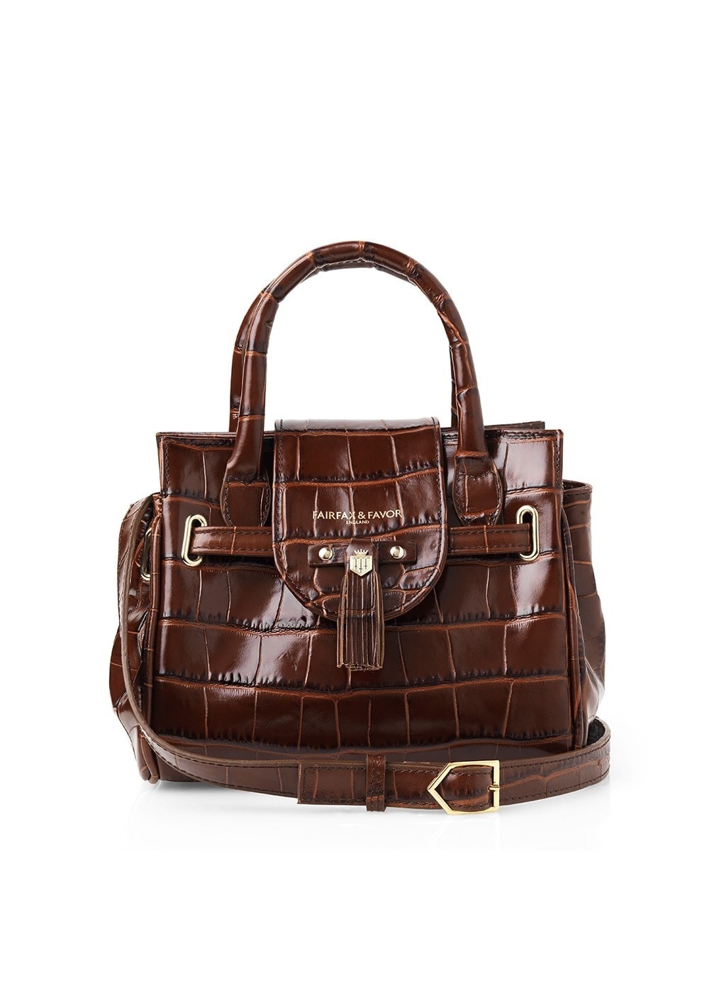 Leather Mini Windsor Handbag - Conker - 0