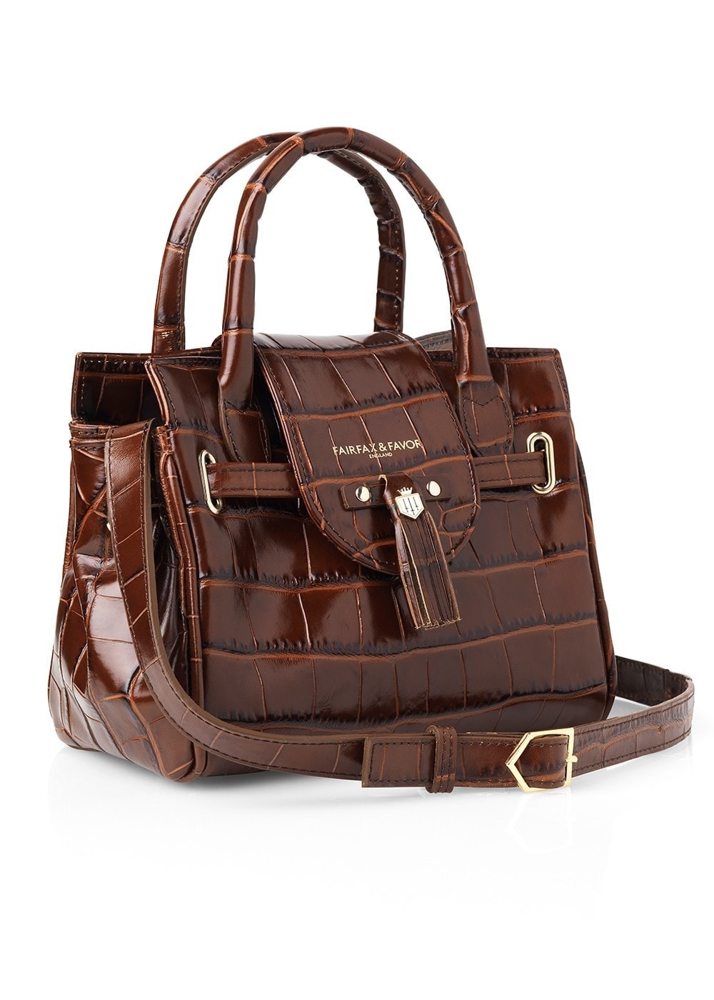 Leather Mini Windsor Handbag - Conker - 1