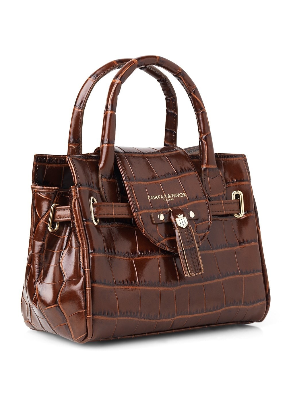 Leather Mini Windsor Handbag - Conker - 2