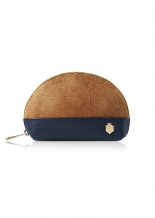 Chiltern Coin Purse - Tan and Navy - 0