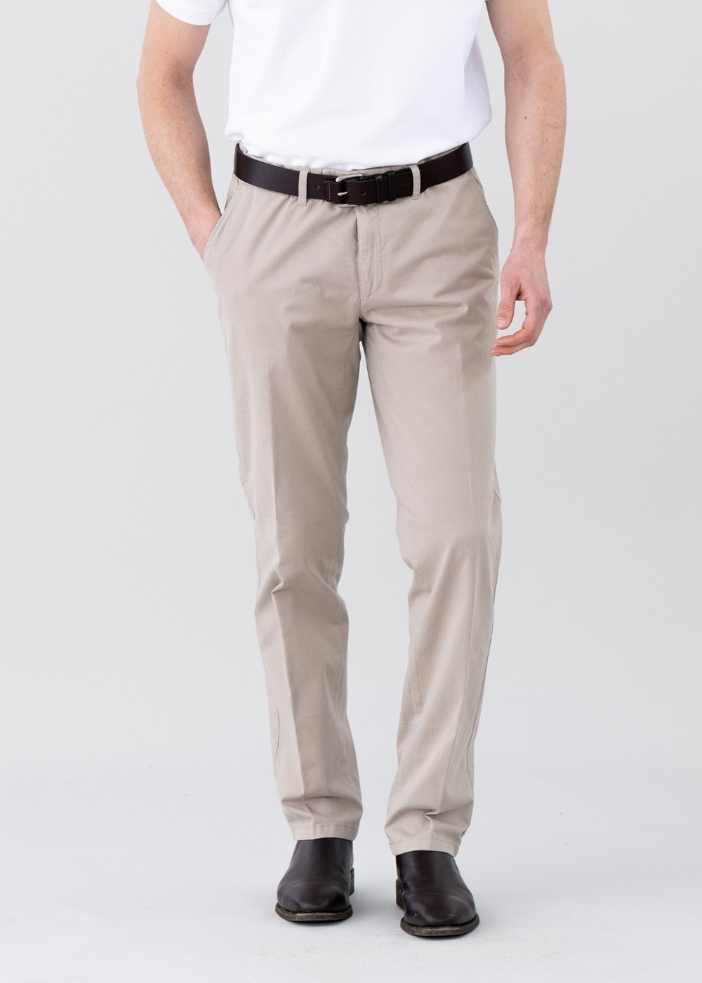 Evan Kapok and Pima Trouser - Beige - 1