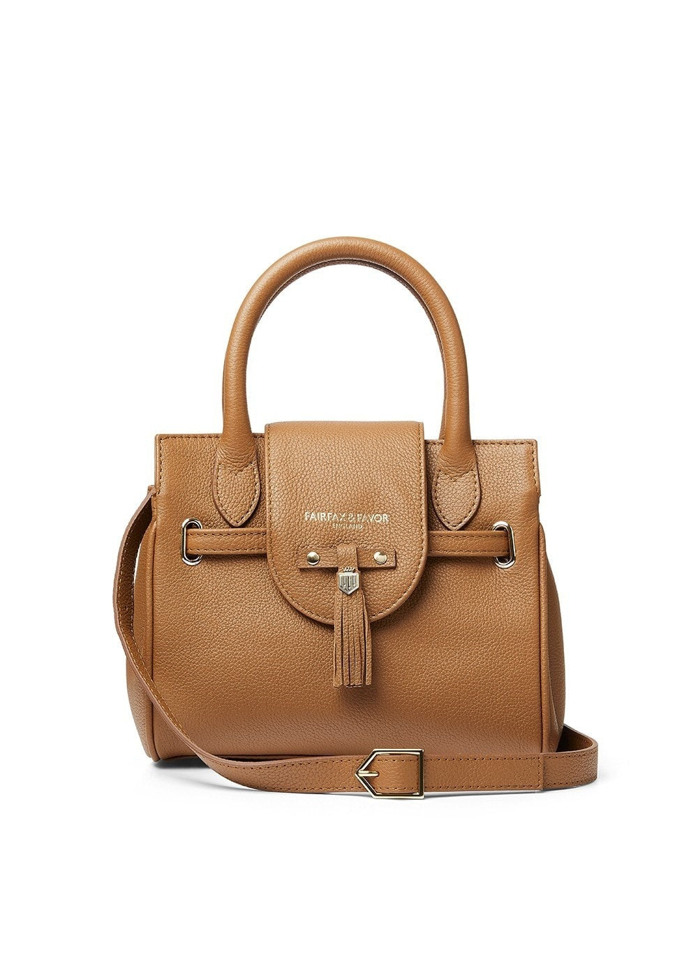 Leather Mini Windsor Handbag - Tan - 0