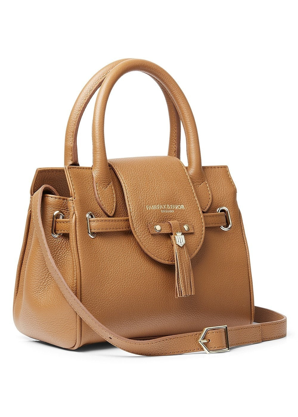 Leather Mini Windsor Handbag - Tan - 1