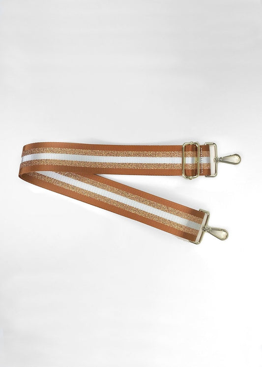 Bag Strap - Tan and Copper - 0