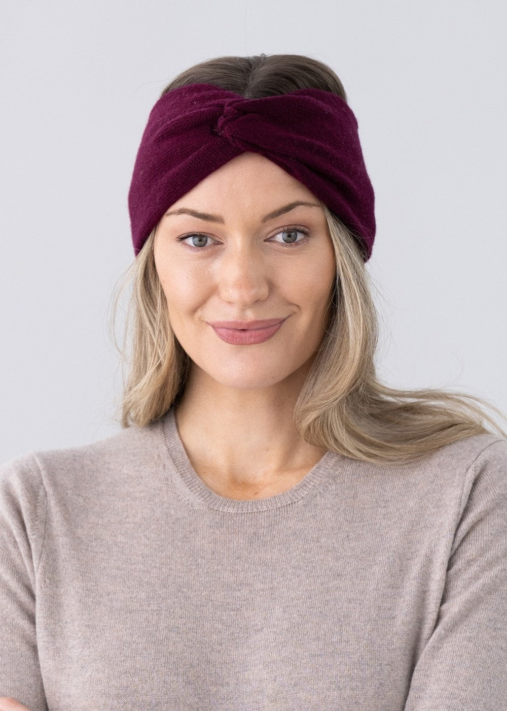 Cashmere Headband - Bordeaux - 2