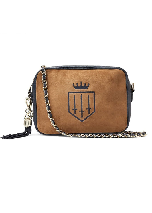 Finsbury Cross Body Bag - Tan and Navy - 0