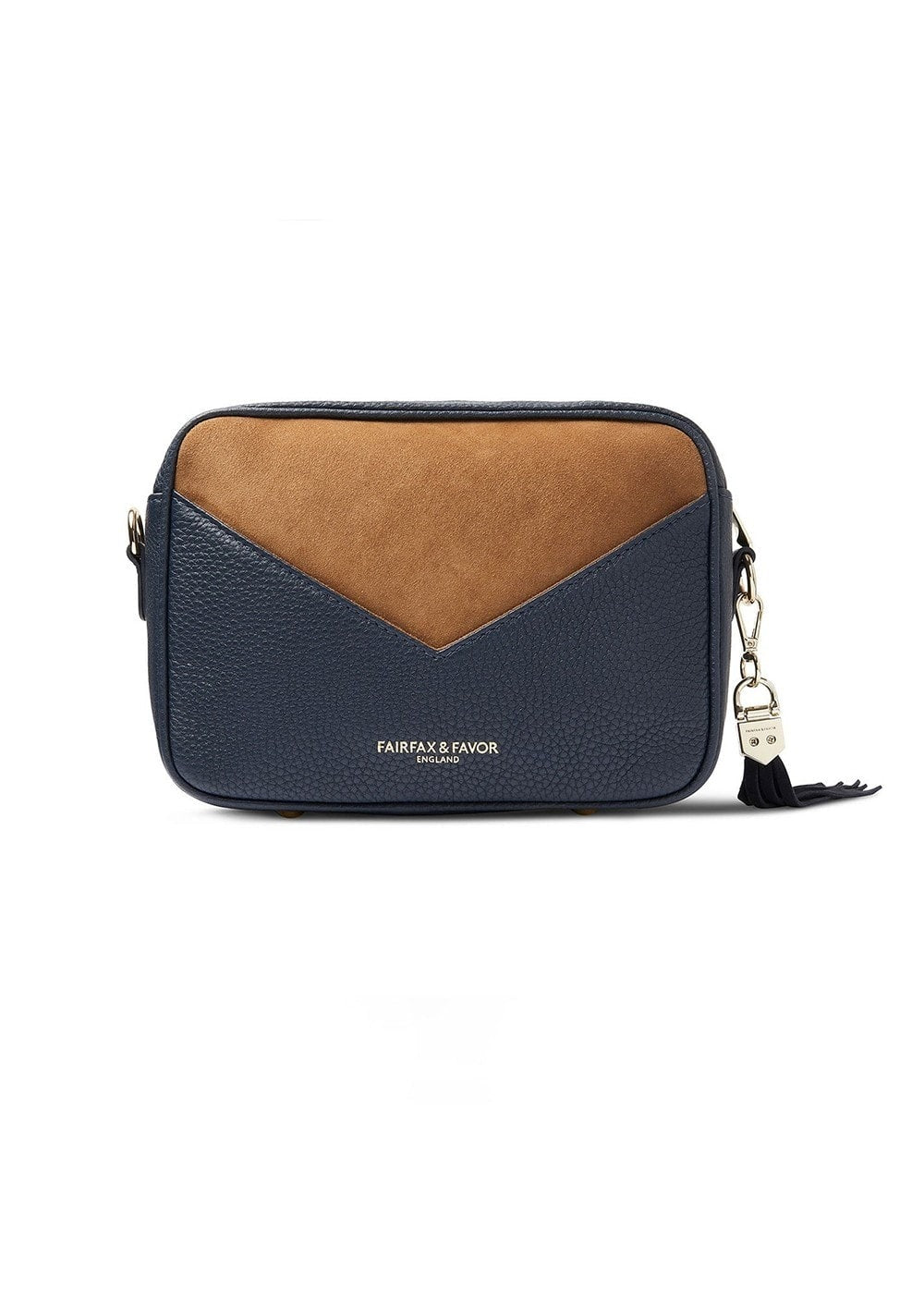 Finsbury Cross Body Bag - Tan and Navy - 1