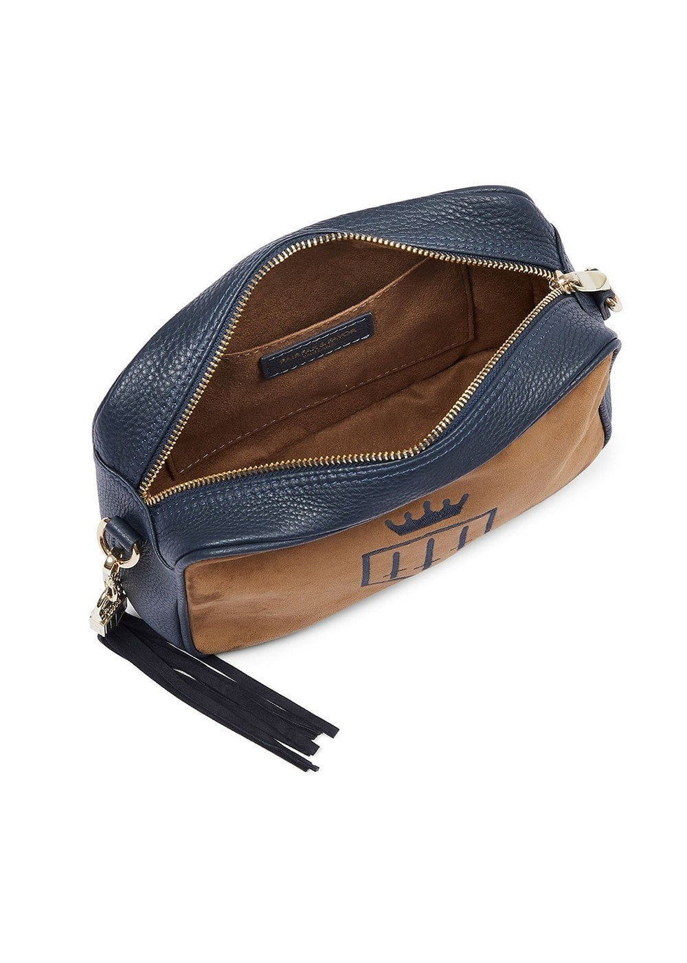 Finsbury Cross Body Bag - Tan and Navy - 2