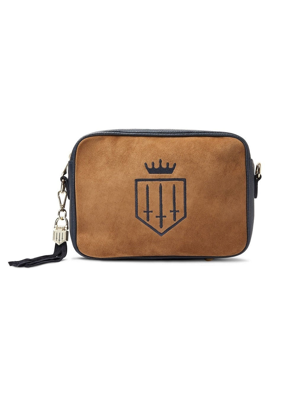 Finsbury Cross Body Bag - Tan and Navy - 3