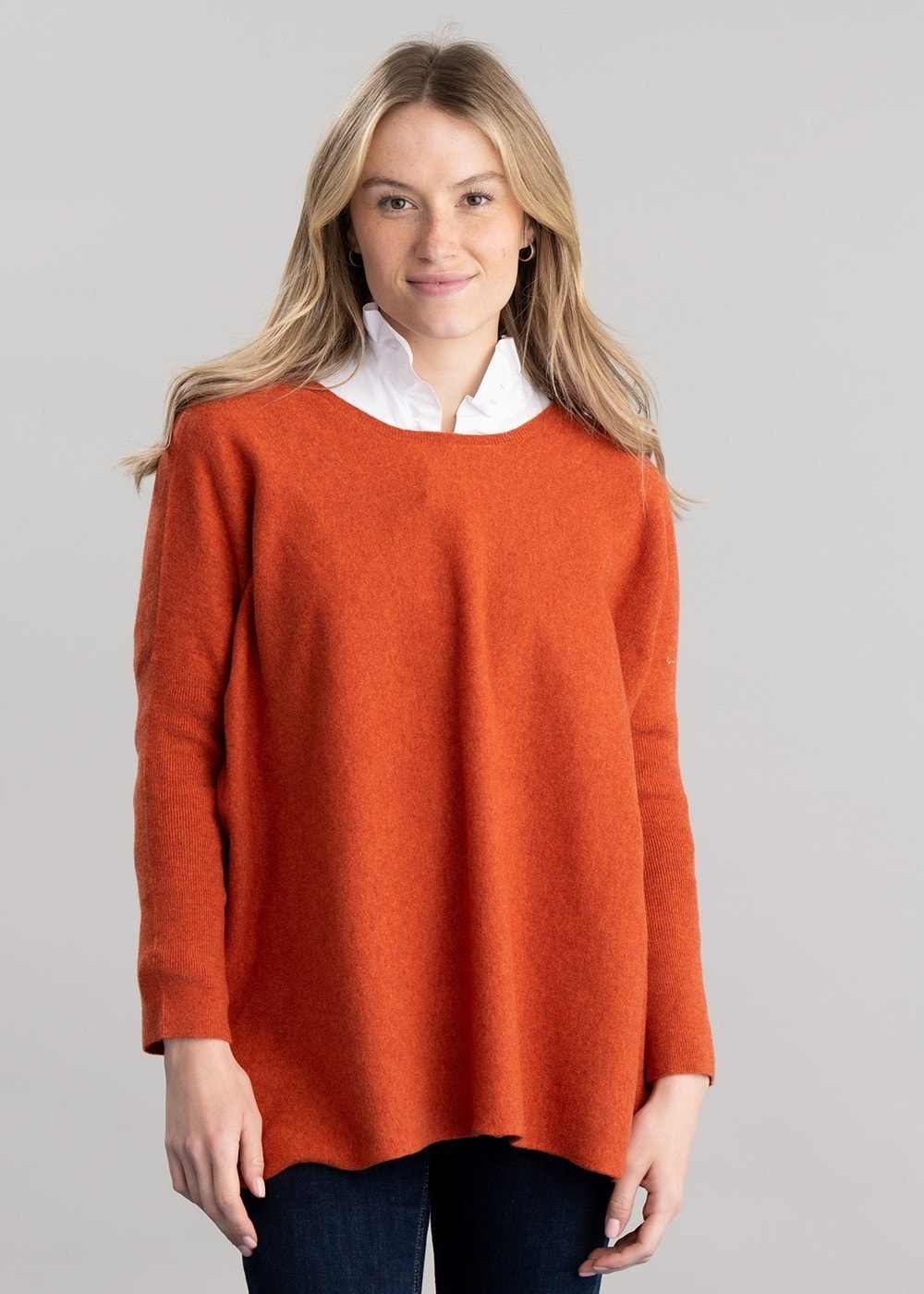 Beatrice Crew Cape - Ember - 1