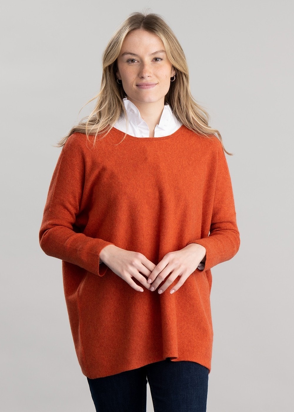 Beatrice Crew Cape - Ember - 4