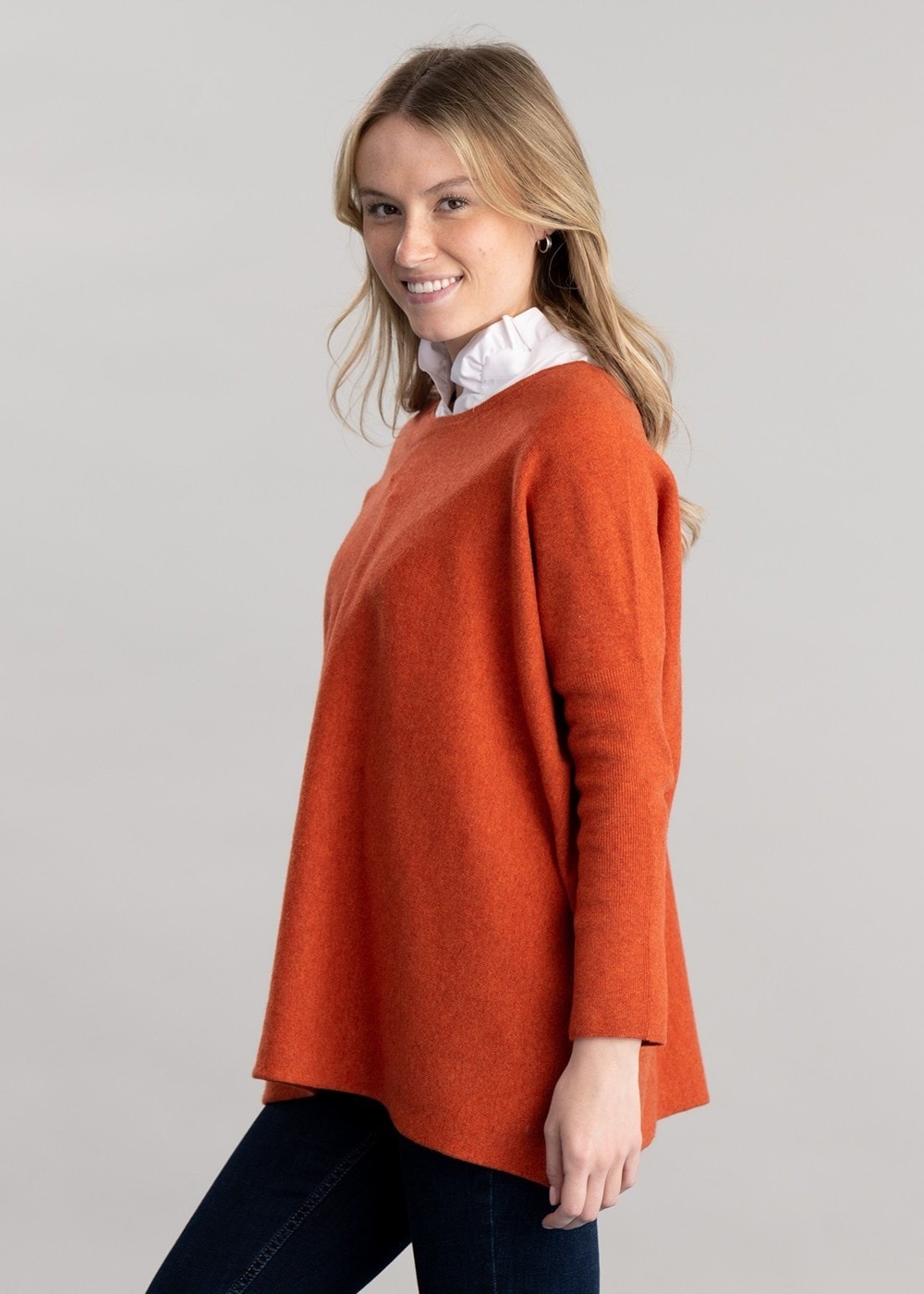 Beatrice Crew Cape - Ember - 5